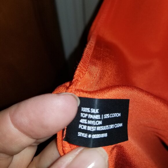 Club Monaco Sleeveless tie Silk Dress - Orange - Picture 3 of 8